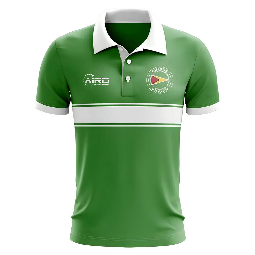 Guyana Concept Stripe Polo Shirt (Green) - Kids_0