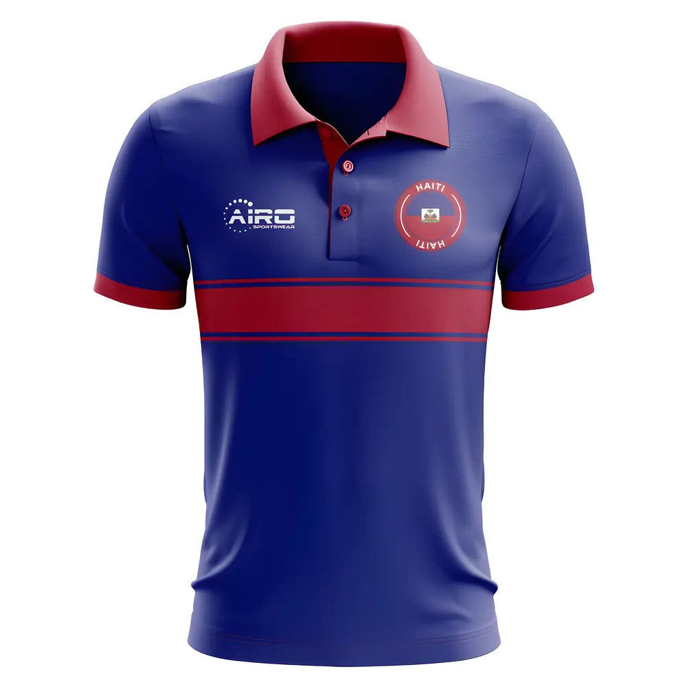 Haiti Concept Stripe Polo Shirt (Blue) - Kids_1