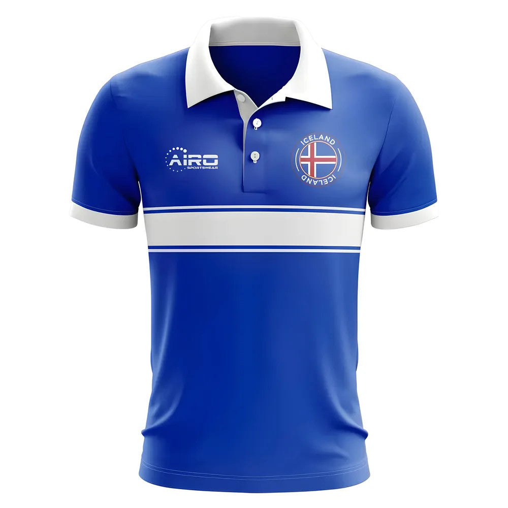 Iceland Concept Stripe Polo Shirt (Blue) - Kids_0