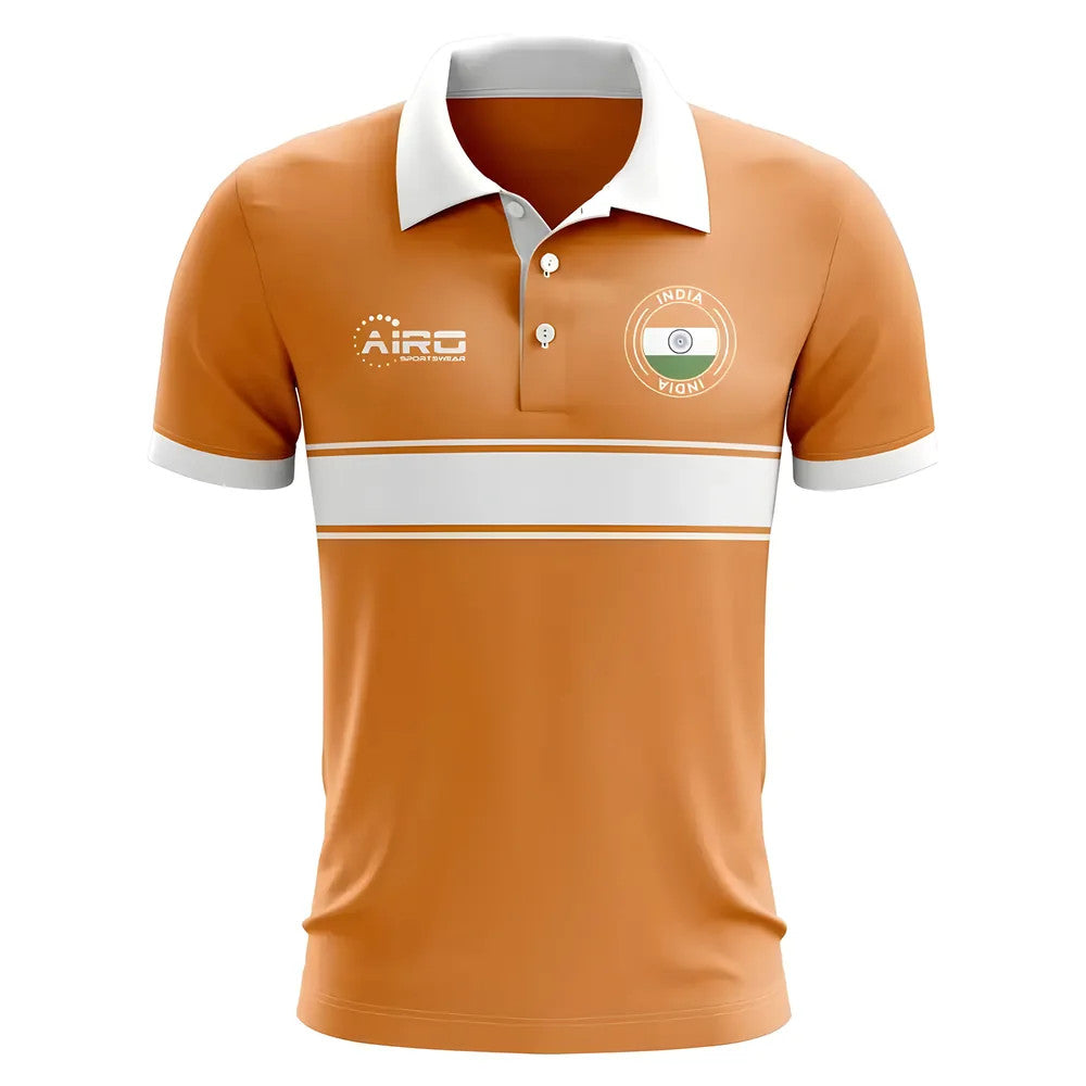 India Concept Stripe Polo Shirt (Orange) - Kids_0