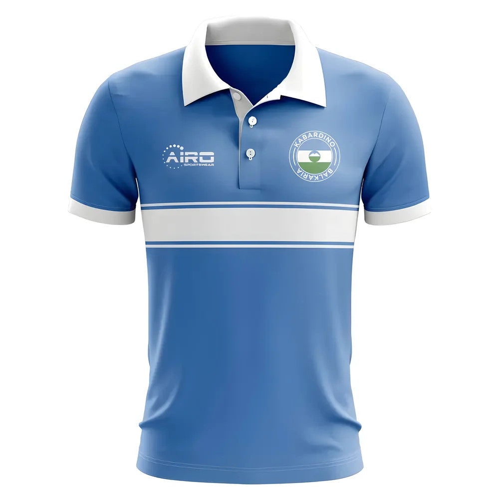 Kabardino Balkaria Concept Stripe Polo Shirt (Sky) - Kids_0
