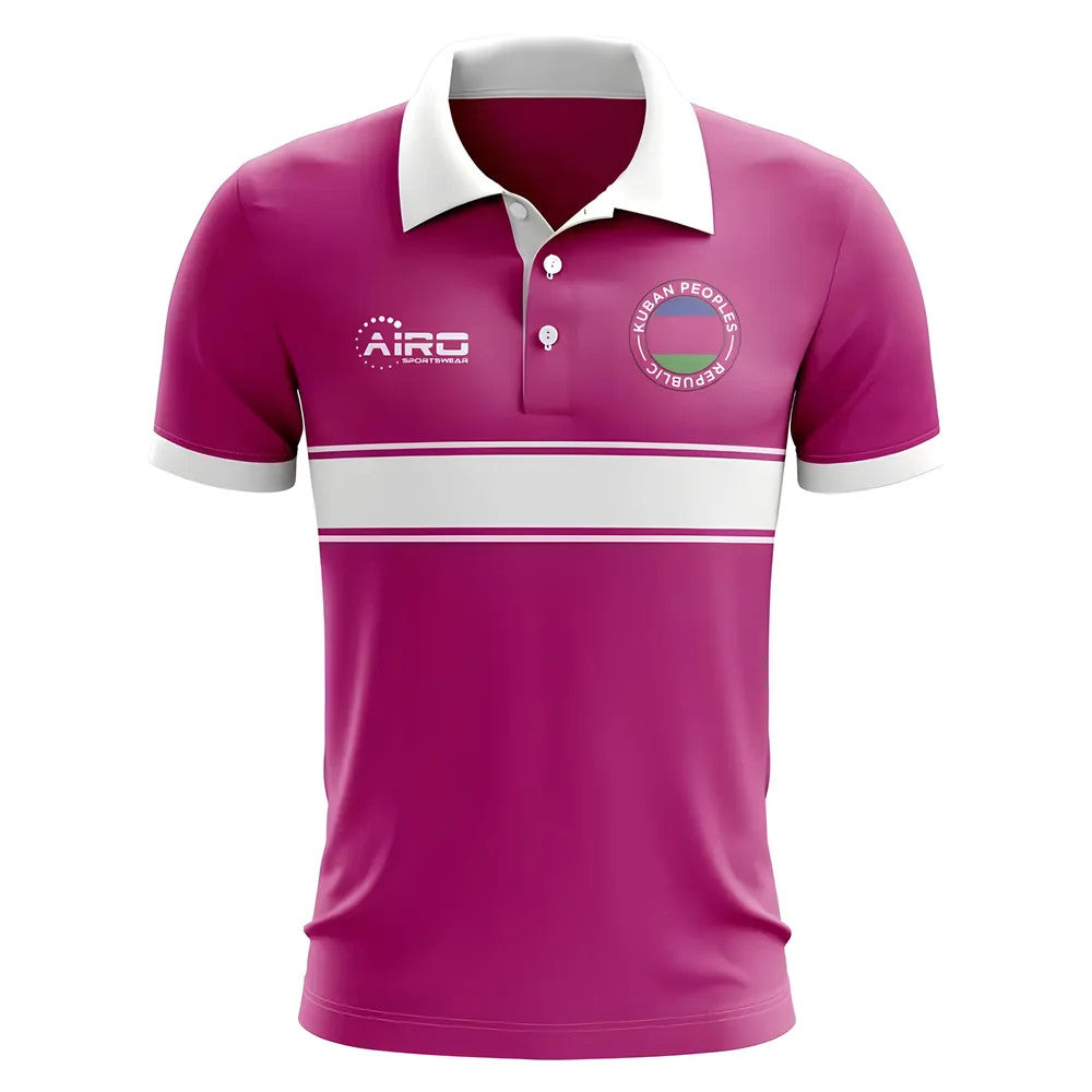 Kuban Peoples Republic Concept Stripe Polo Shirt (Pink) - Kids_1