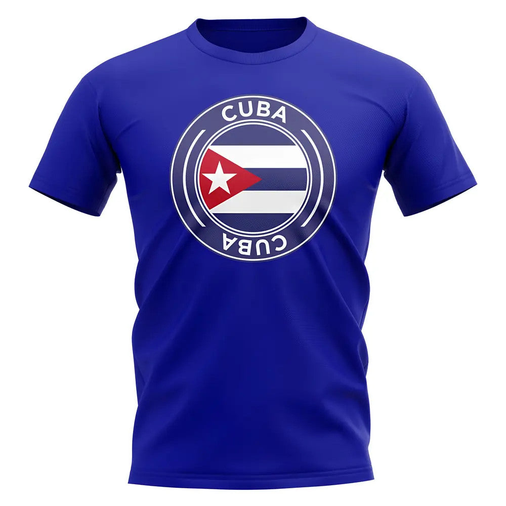 Cuba Football Badge T-Shirt (Royal)_1