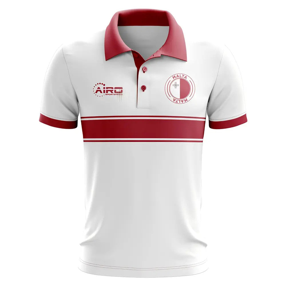 Malta Concept Stripe Polo Shirt (White) - Kids_0
