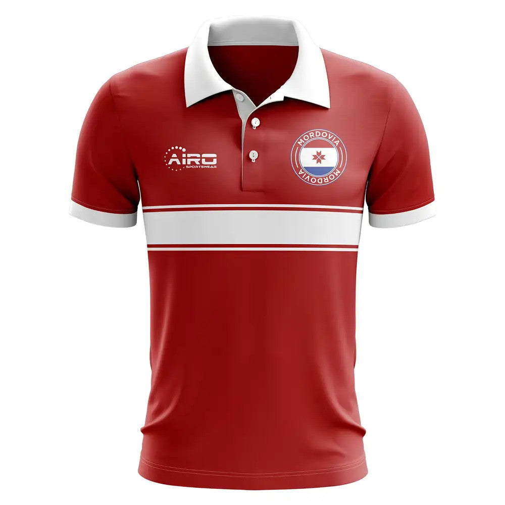 Mordovia Concept Stripe Polo Shirt (Red) - Kids_0