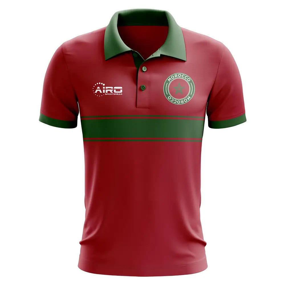 Morocco Concept Stripe Polo Shirt (Red) - Kids_0