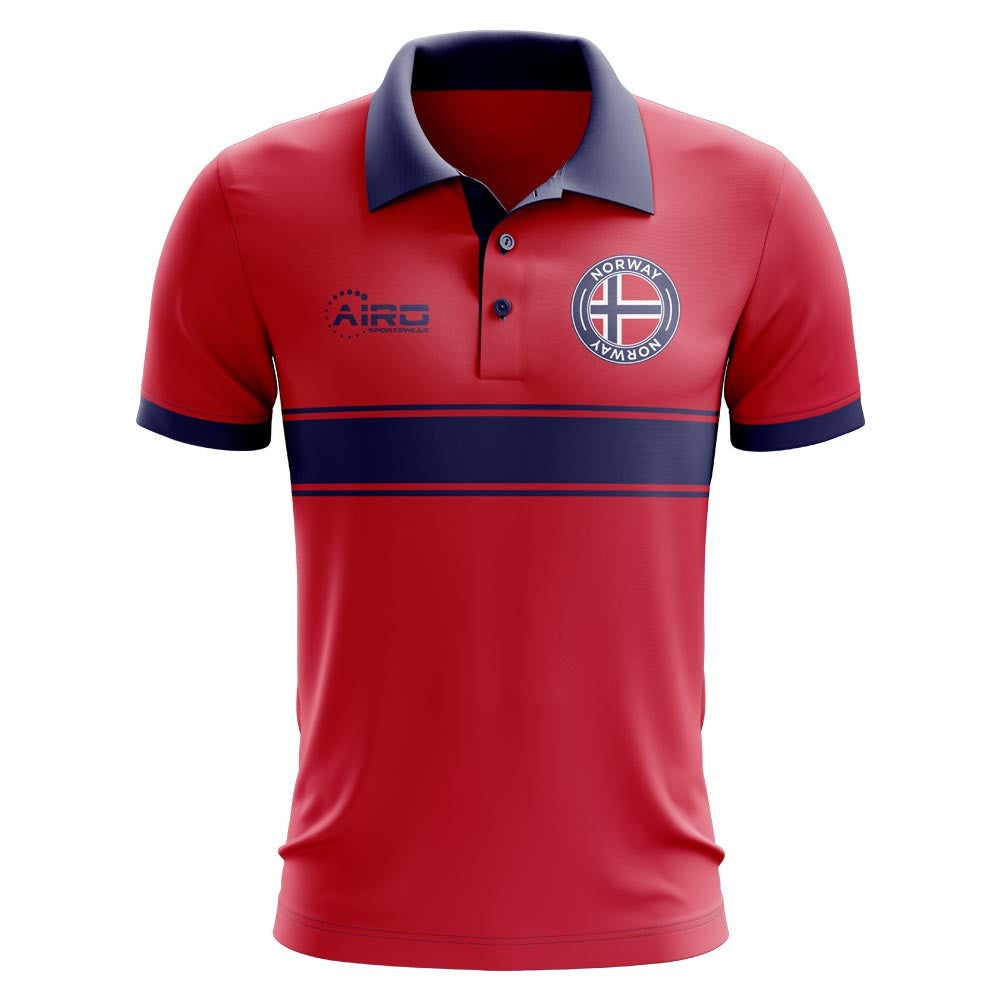 Norway Concept Stripe Polo Shirt (Red) - Kids_0