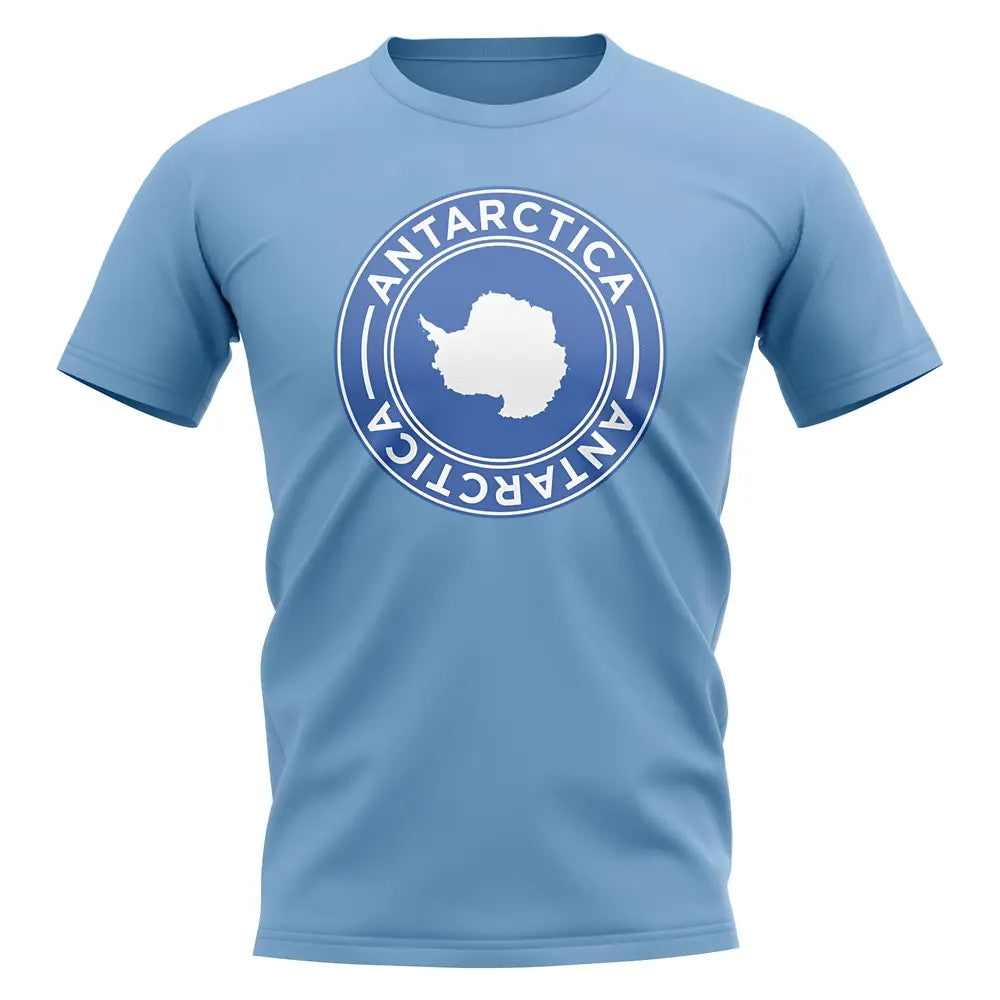 Antarctica Football Badge T-Shirt (Sky)_1