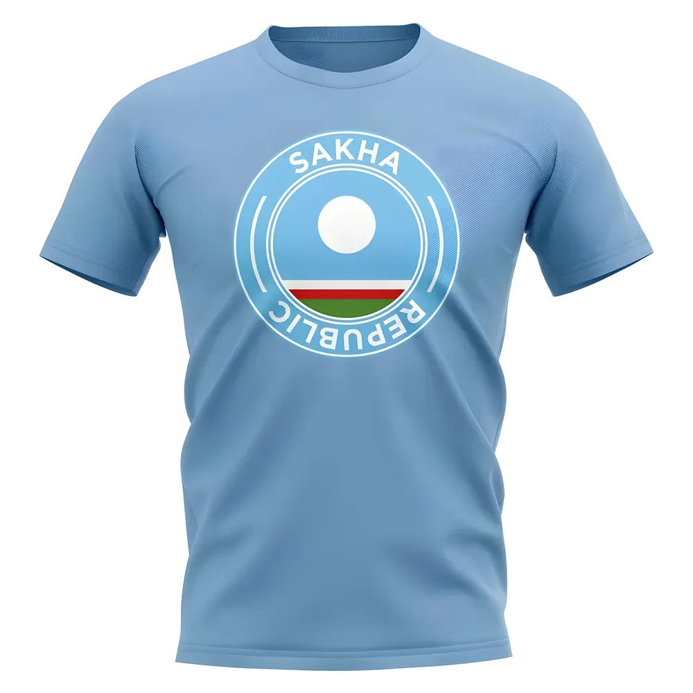 Sakha Republic Football Badge T-Shirt (Sky)_1