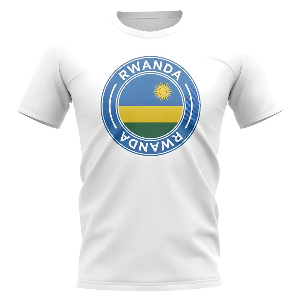 Rwanda Football Badge T-Shirt (White)_1