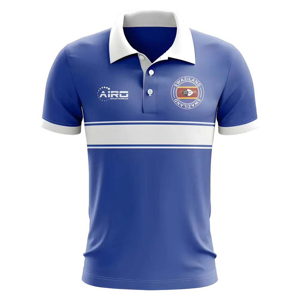 Swaziland Concept Stripe Polo Shirt (Blue) - Kids_1