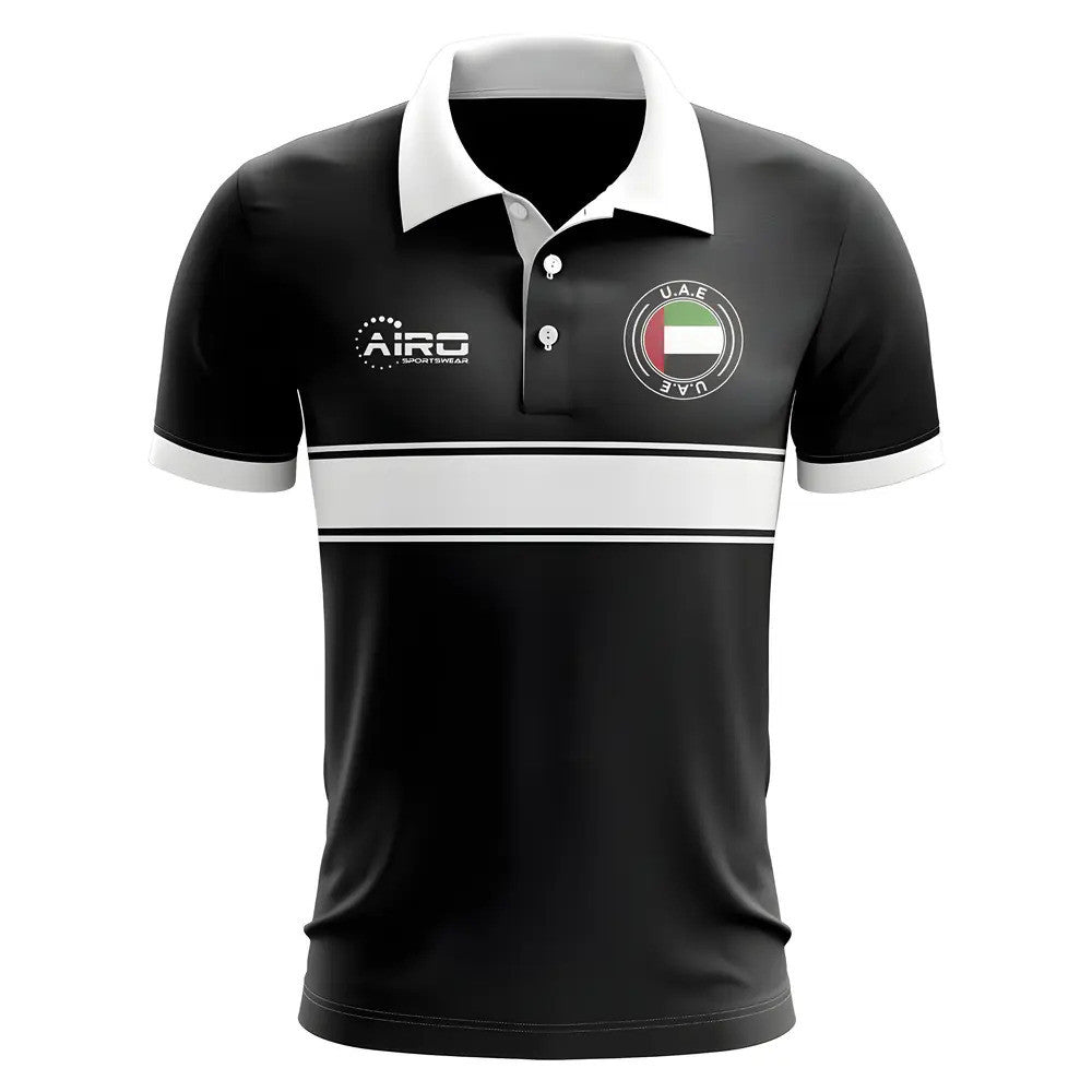 UAE Concept Stripe Polo Shirt (Black) - Kids_0
