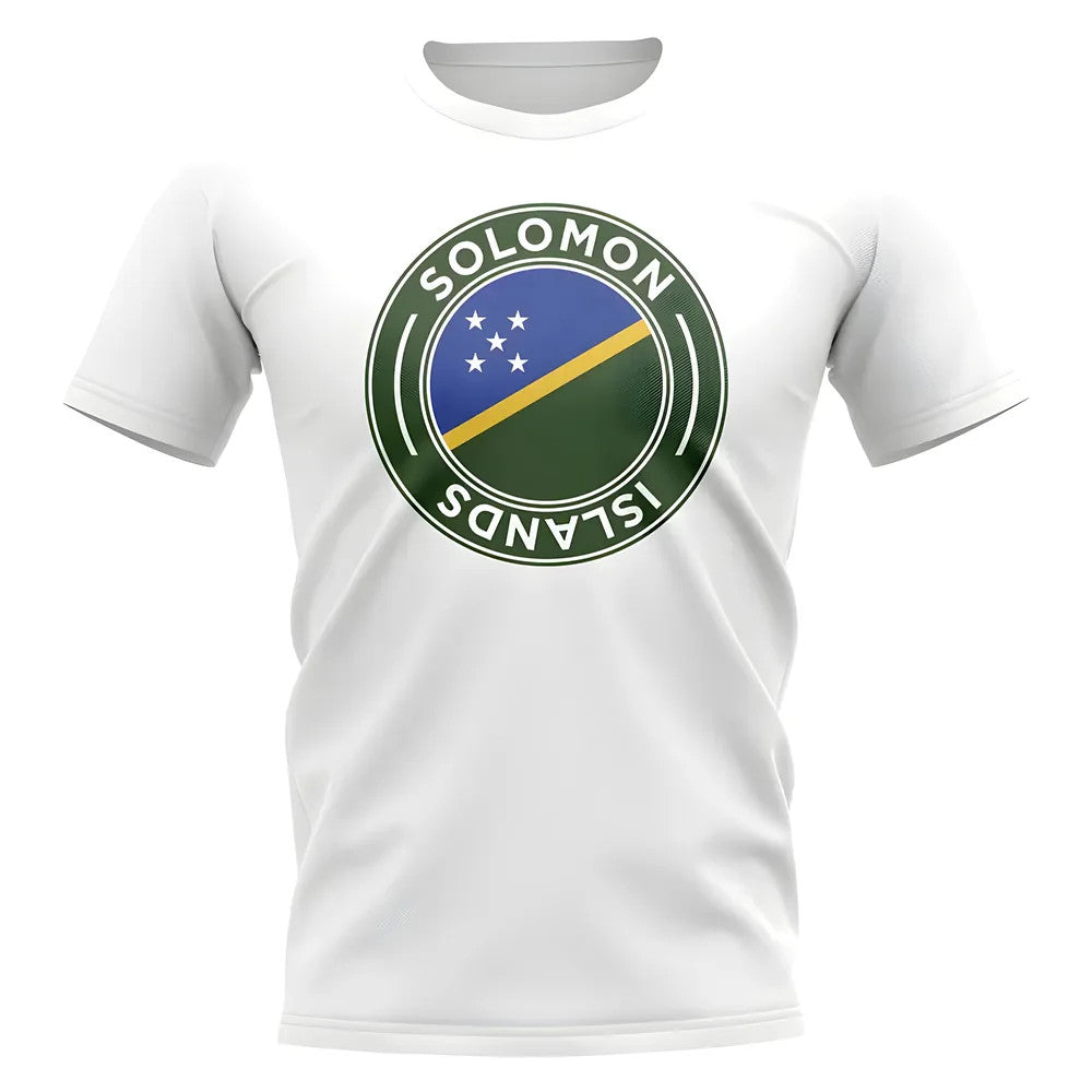 Solomon Islands Football Badge T-Shirt (White)_0