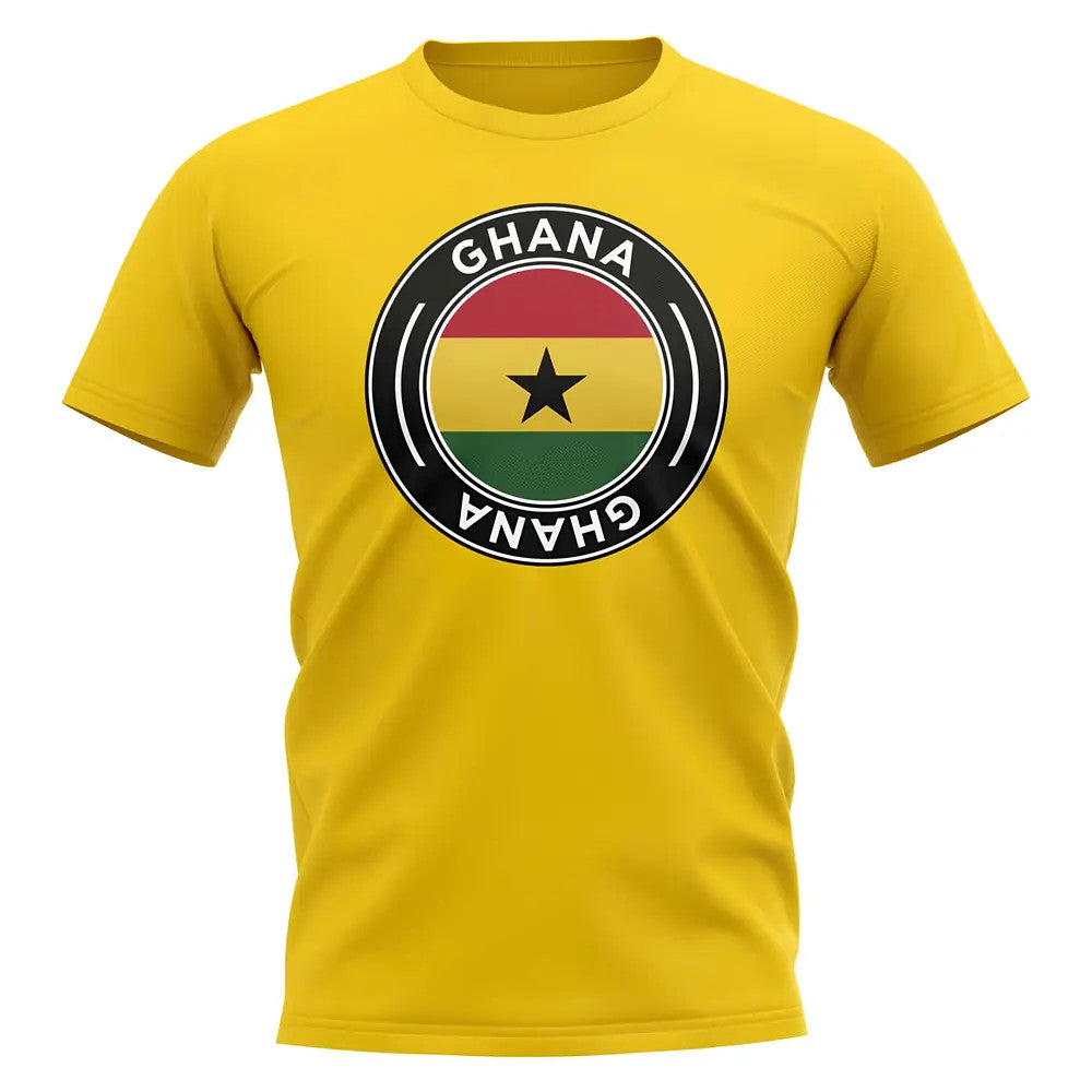 Ghana Football Badge T-Shirt (Yellow)_0