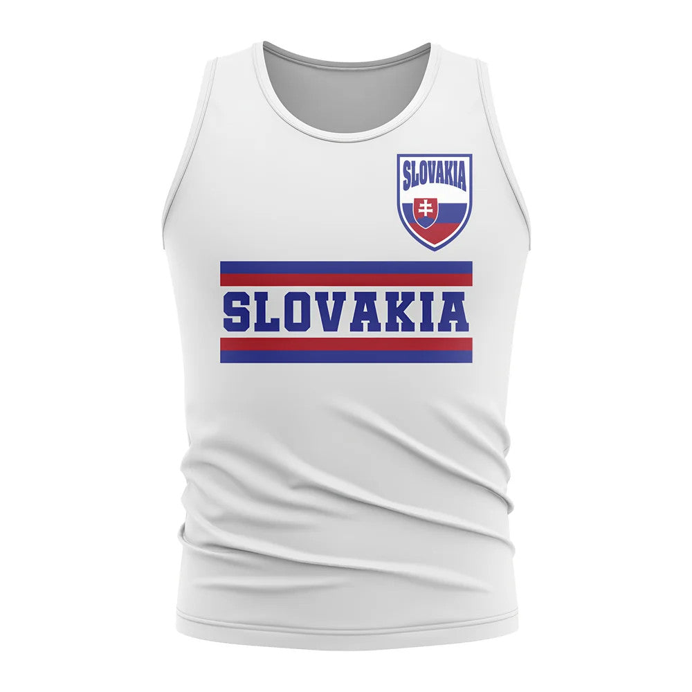Slovakia Core Football Country Sleeveless Tee (White)_0