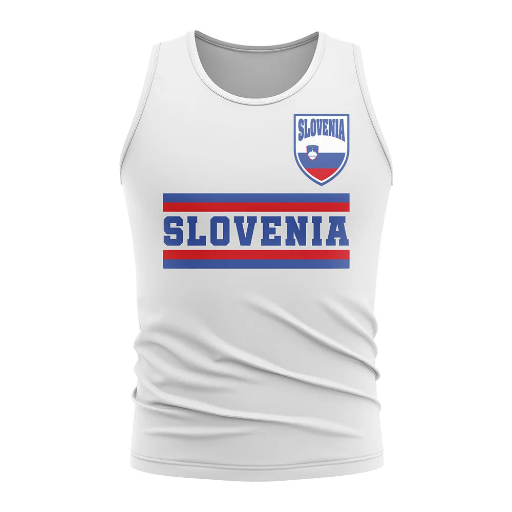 Slovenia Core Football Country Sleeveless Tee (White)_0