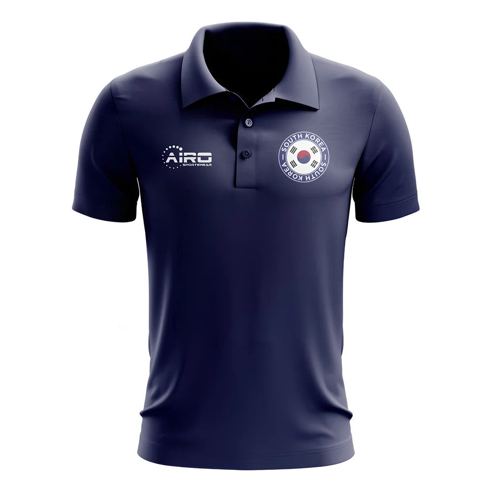 South Korea Football Polo Shirt (Navy)_0