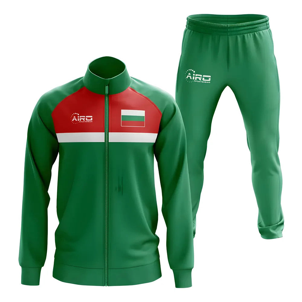Bulgaria Concept Football Tracksuit (Green)_1