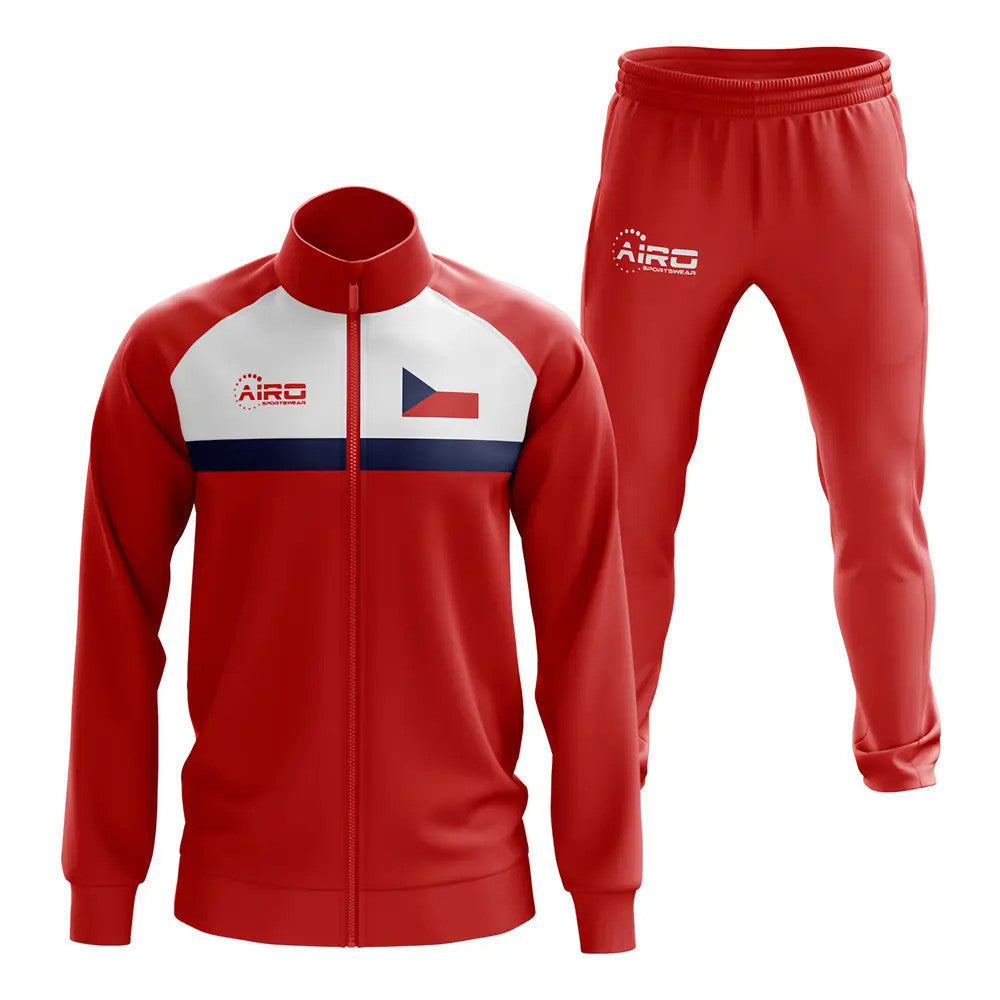 Czech Republic Concept Football Tracksuit (Red)_1