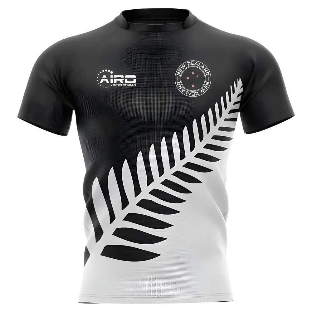2025-2026 New Zealand All Blacks Fern Concept Rugby Shirt - Kids_0