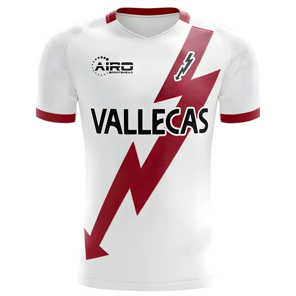 2025-2026 Rayo Vallecano Home Concept Football Shirt - Kids (Long Sleeve)_0