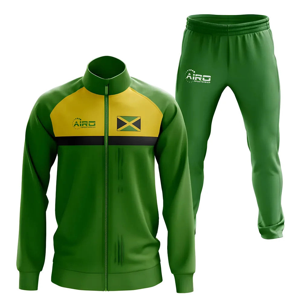 Jamaica Concept Football Tracksuit (Green)_1