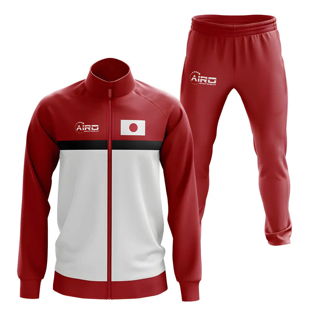 Japan Concept Football Tracksuit (Red)_1