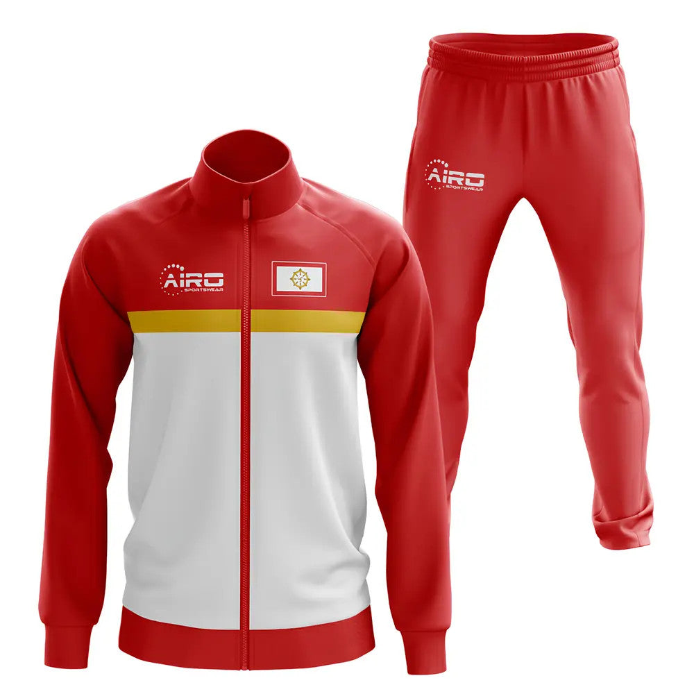 Sikkim Concept Football Tracksuit (Red)_0