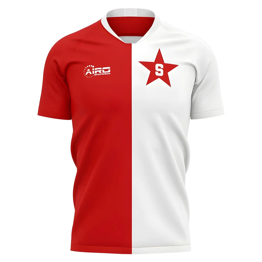 2025-2026 Slavia Prague Home Concept Football Shirt - Kids_0