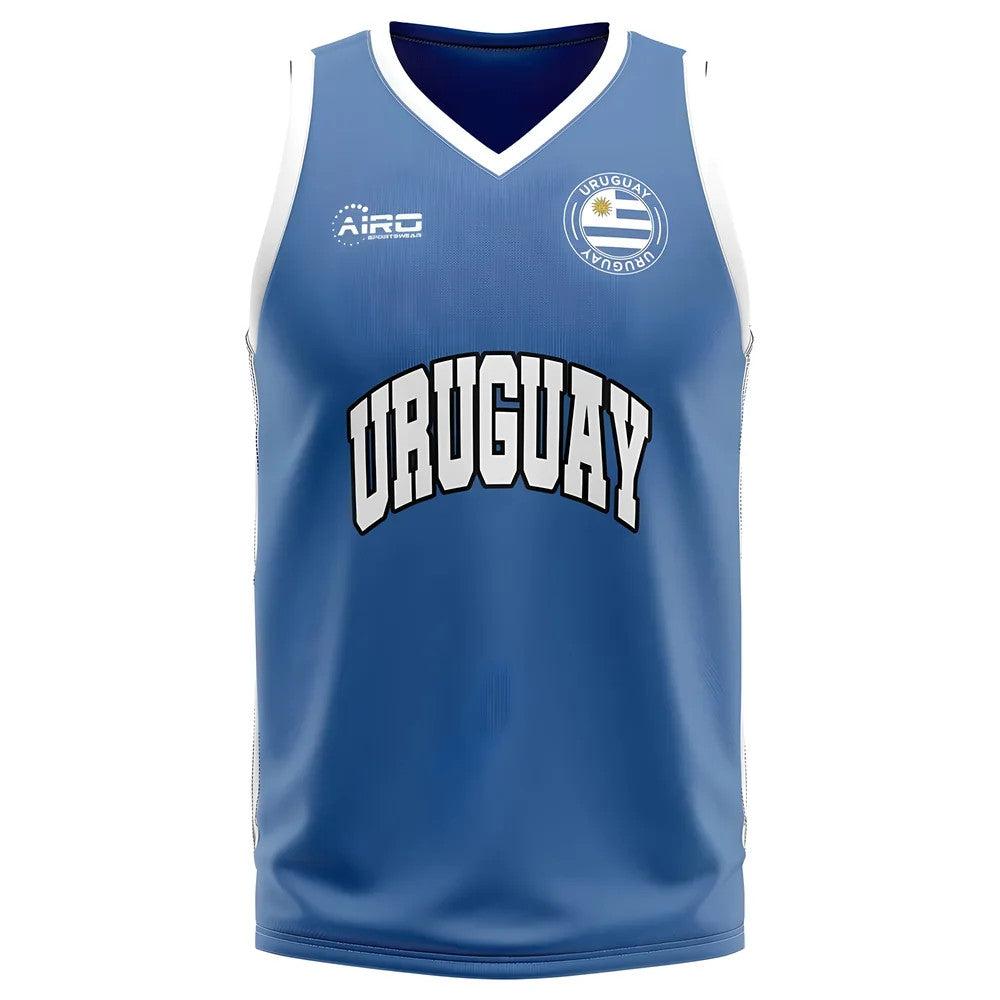 Uruguay Home Concept Basketball Shirt - Kids_0