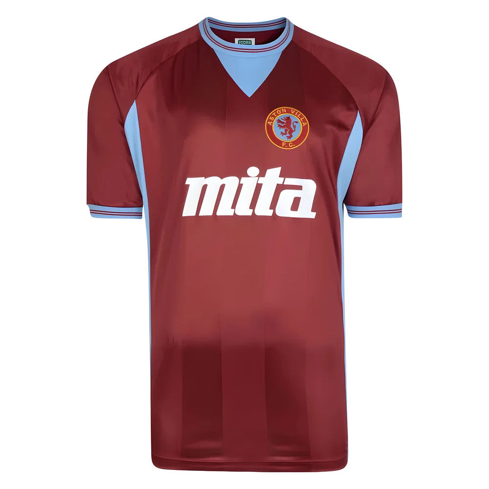 Score Draw Aston Villa 1982 1984 Retro Football Shirt_0
