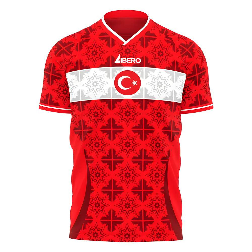  2025-2026 Turkey Euro Home Concept Shirt Kids Long Sleeve_0