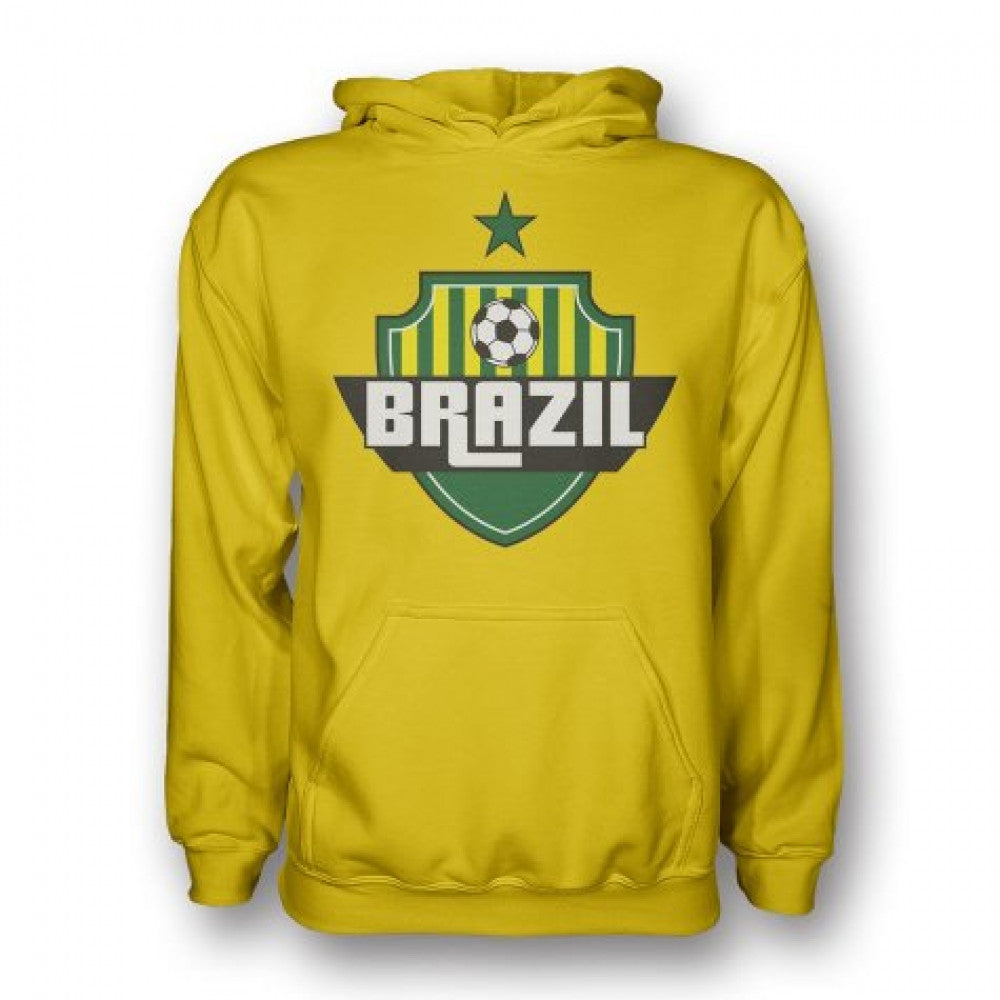 Brazil Country Logo Hoody (yellow) - Kids_1