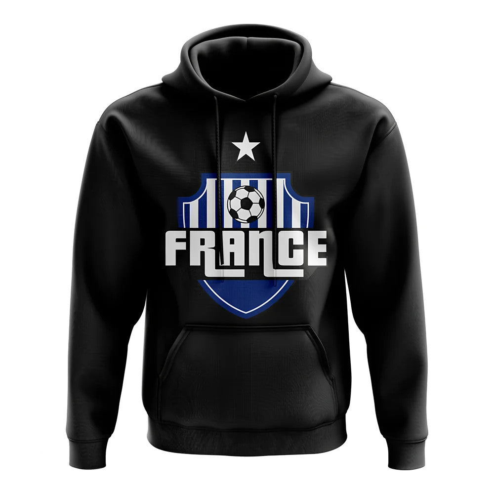 France Country Logo Hoody (black) - Kids_1