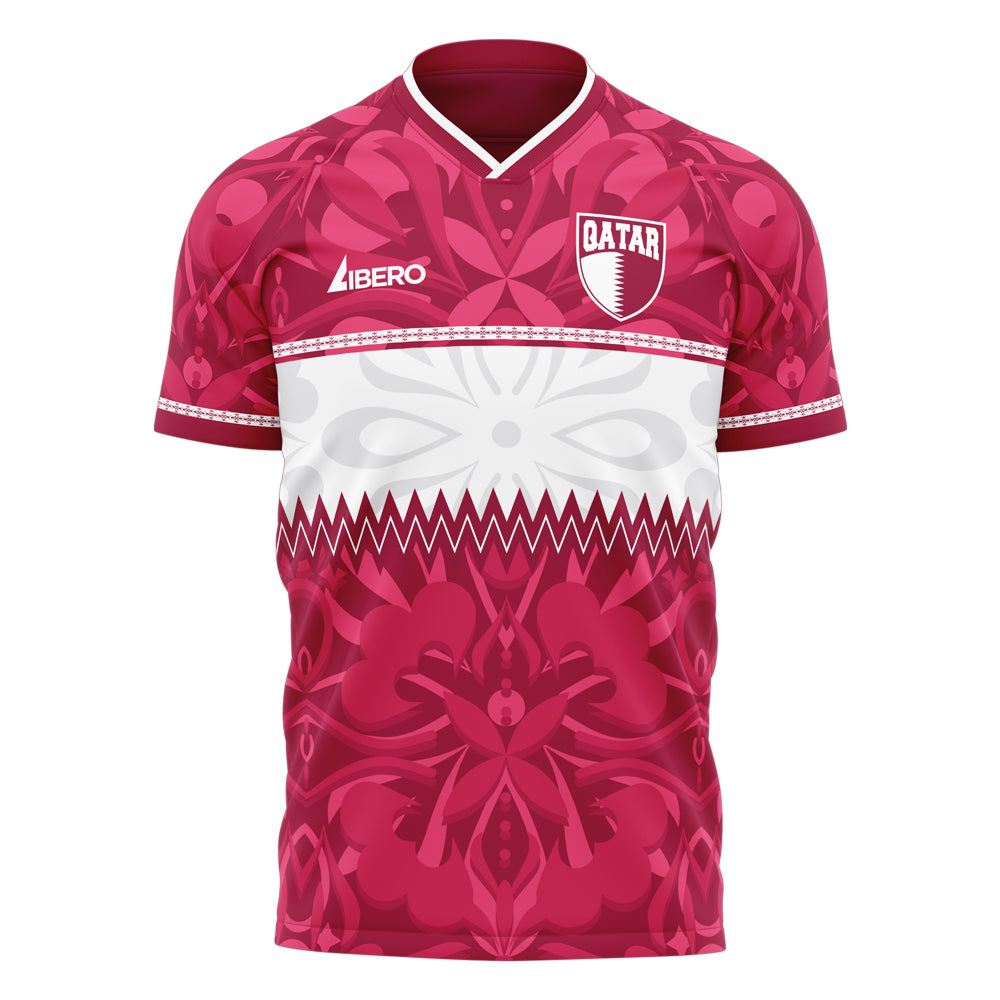 Qatar 2026-2027 Concept Home Kit (Libero) Kids Short Sleeve_0