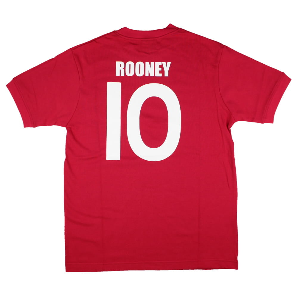 England Retro Red Away Shirt (M) Rooney #10 (Excellent)_0