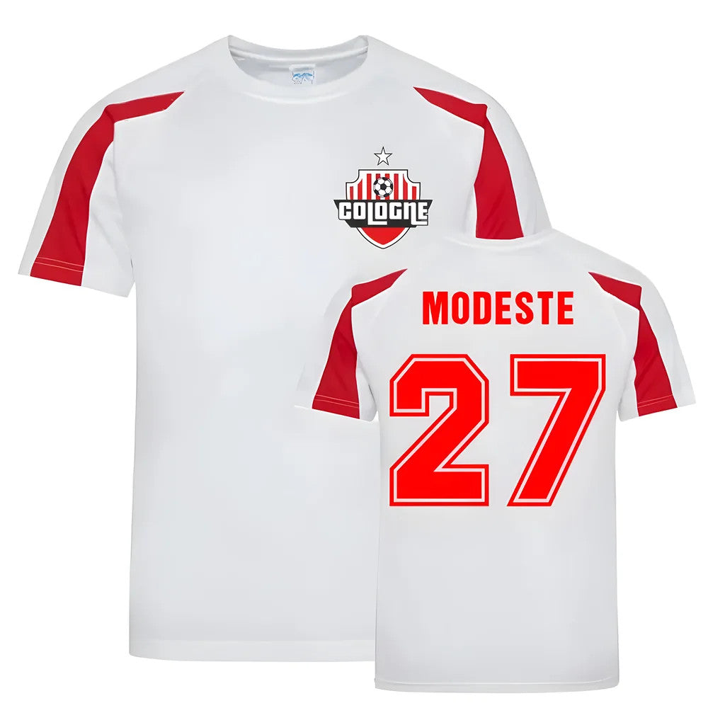 Anthony Modeste Cologne Sports Training Jersey (White)_0