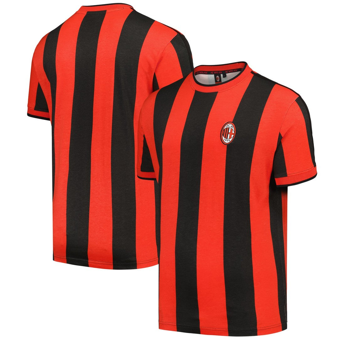 1998 AC Milan Archive T-shirt (Red-Black) (Serginho 27)_4