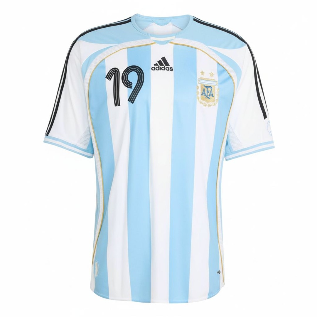 2006 Argentina Home LIONEL MESSI Reissue Shirt_2