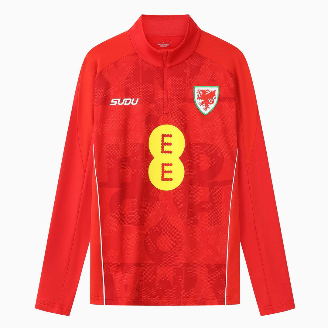 2026-2027 Wales SUDU Pre Match 1/4 Zip Top (Red)_0