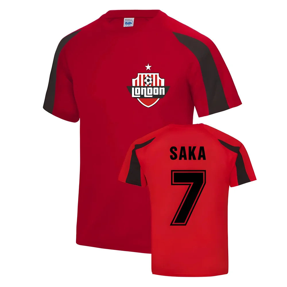 Bukayo Saka Arsenal Sports Training Jersey (Red)_1