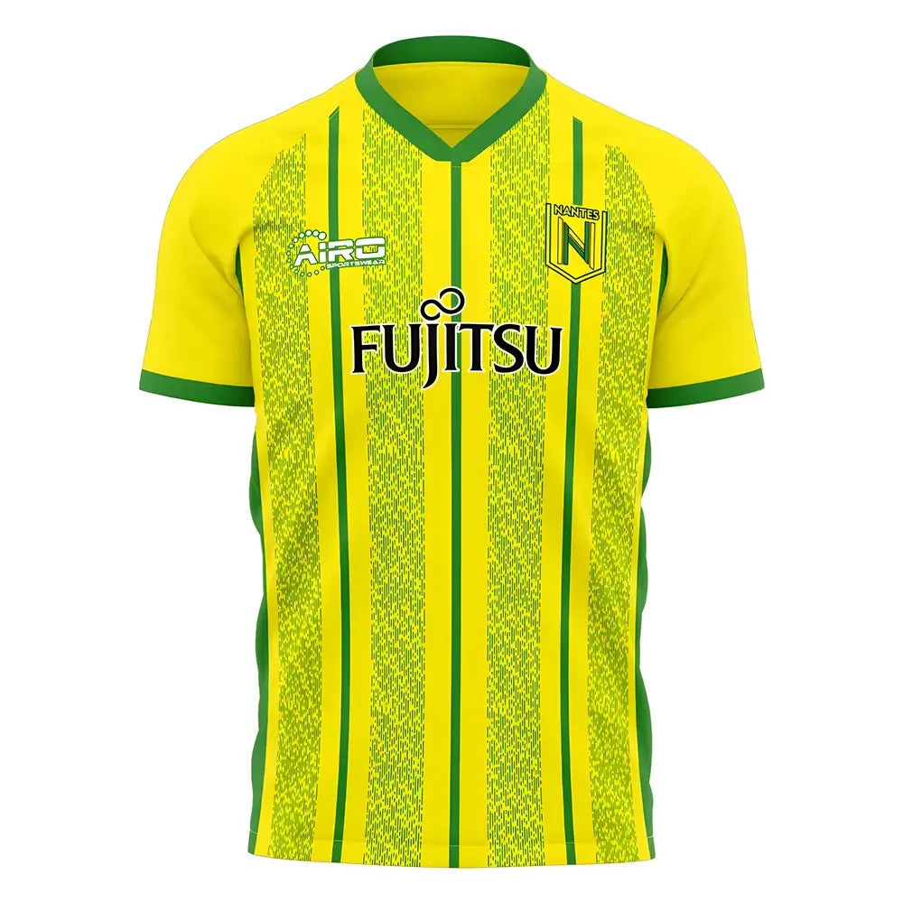  2025-2026 Nantes Home Concept Shirt (Libero) Kids Short Sleeve_0