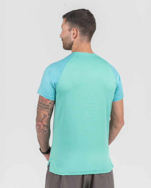 Fallain Fitness Athletic Meannt T-Shirt, Mint Green, XS-XXL, Performance Fit, Celtic Print Design, Polyester-Elastane Blend