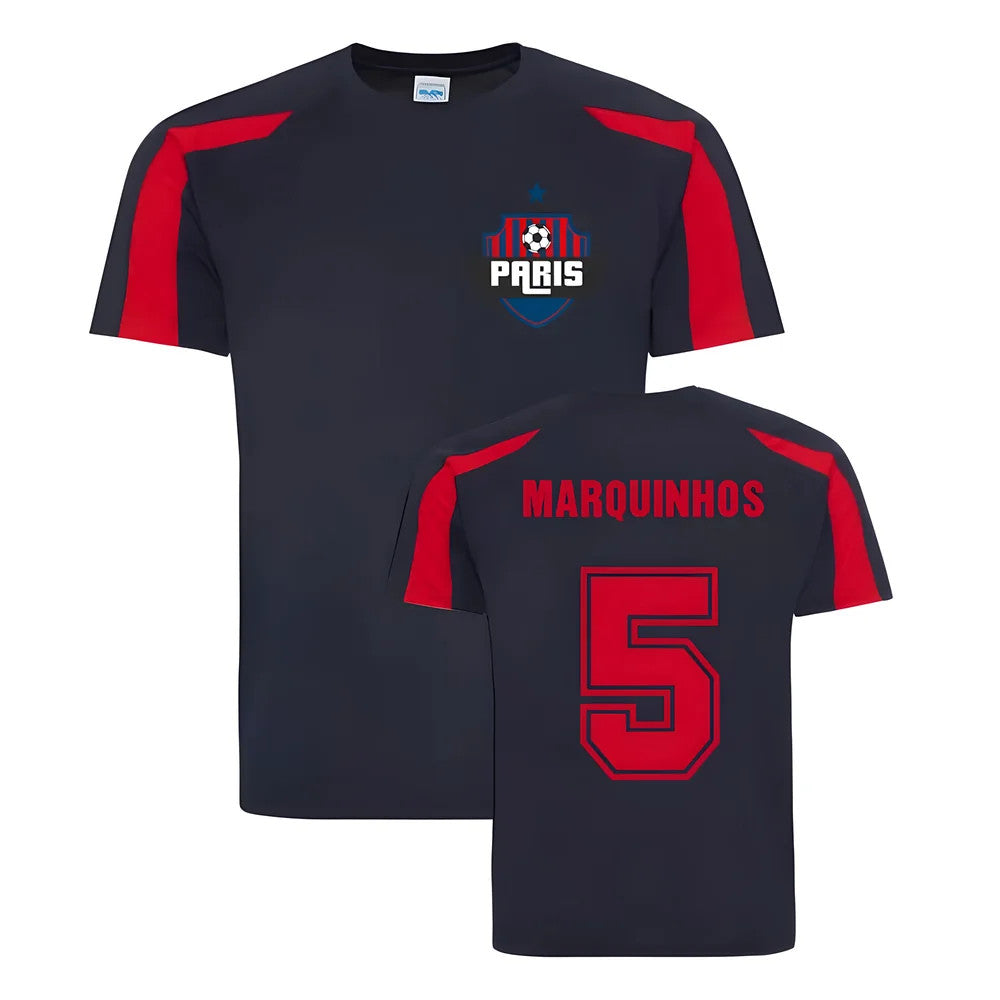 Marquinhos Paris Sports Training Jersey (Navy)_1