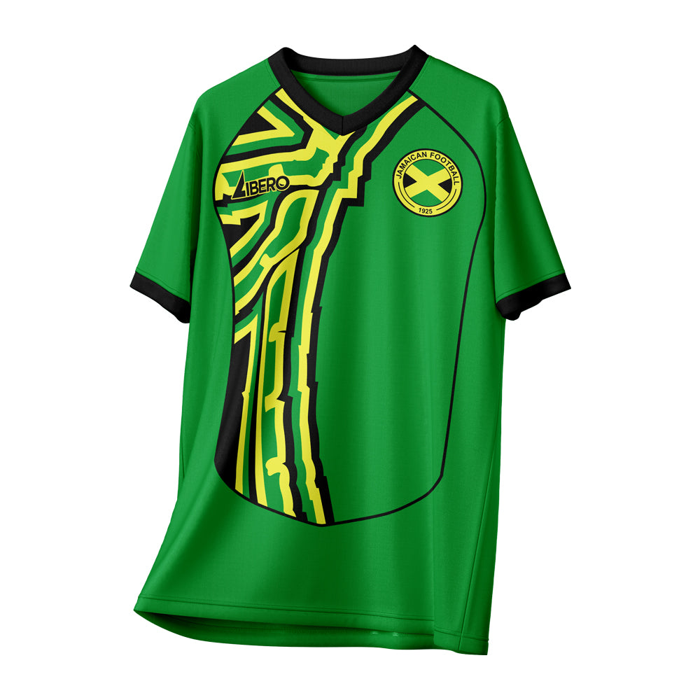 Jamaica 1998 Away Vintage Style Concept Shirt kids Kids Short Sleeve_0