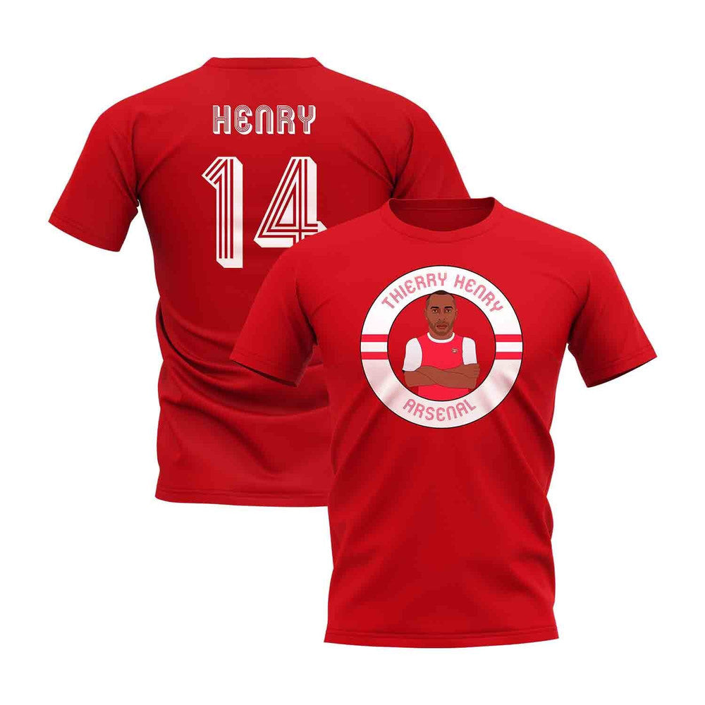 Thierry Henry Illustration T-Shirt (Red)_1