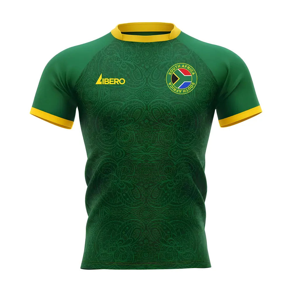  2025-2026 Springboks South Africa Home Rugby Concept Shirt Adult Short Sleeve_0
