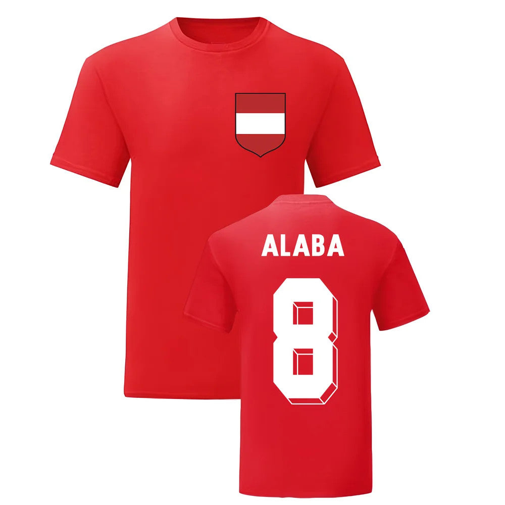 David Alaba Austria National Hero Tee (Red)_0