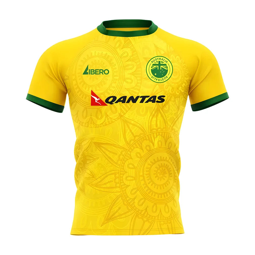  2025-2026 Wallabies Australia Home Rugby Shirt Adult Long Sleeves_0