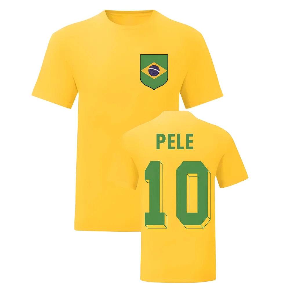 Pele Brazil National Hero Tee\'s (Yellow)_1